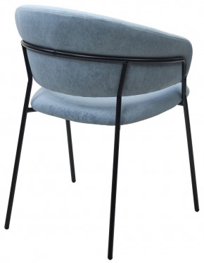 Стул ГЕММА, цвет RAIN 13 blue, велюр / черный каркас М-City в Пойковском - poikovskii.ok-mebel.com | фото 9