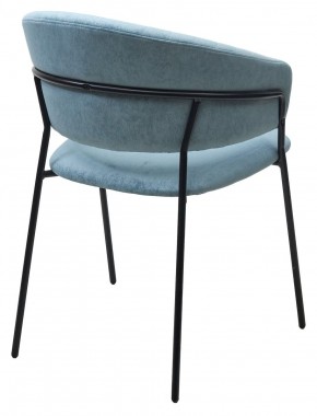 Стул ГЕММА, цвет RAIN 7 breeze, велюр / черный каркас М-City в Пойковском - poikovskii.ok-mebel.com | фото 5