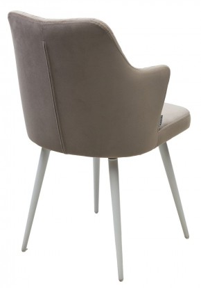 Стул HERMAN 360 град. ЛАТТЕ #25, велюр / белый каркас М-City в Пойковском - poikovskii.ok-mebel.com | фото 5