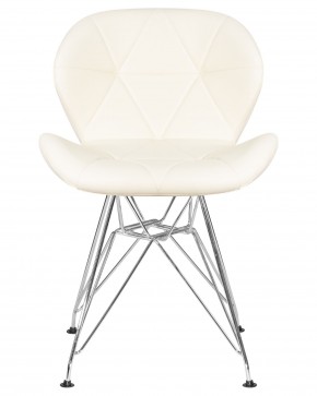 Стул обеденный DOBRIN BUTTERFLY CHROME, ножки хром, цвет кремовый в Пойковском - poikovskii.ok-mebel.com | фото 6