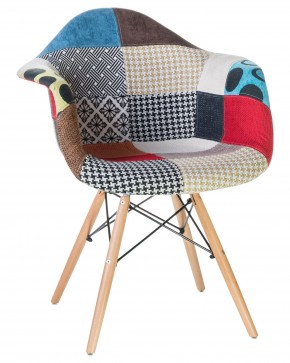 Стул обеденный DOBRIN DAW PATCHWORK, цвет сиденья мозаика в Пойковском - poikovskii.ok-mebel.com | фото