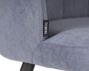 Стул обеденный DOBRIN NAOMI, ЭМАЛЬ ЧЕРНЫЙ МУАР велюр Catania Steel в Пойковском - poikovskii.ok-mebel.com | фото 7