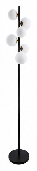 Торшер Arte Lamp Gemini A2243PN-6BK в Пойковском - poikovskii.ok-mebel.com | фото