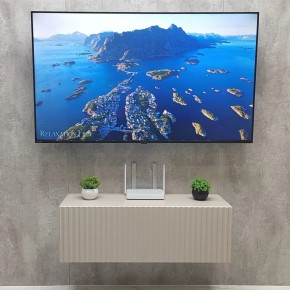 Тумба подвесная под ТВ LINES MTV3-MA 900 Бежевый (Леда-М 10.1.5) в Пойковском - poikovskii.ok-mebel.com | фото 3