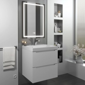 Тумба с раковиной Uperwood Tanos 50 см, подвесная, белая матовая в Пойковском - poikovskii.ok-mebel.com | фото
