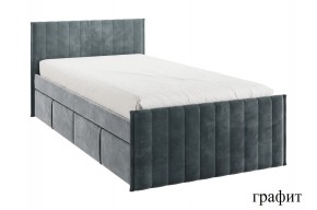 ТВИКС Кровать с ящиками 900 (графит) в Пойковском - poikovskii.ok-mebel.com | фото
