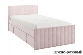 ТВИКС Кровать с ящиками 900 (нежно-розовый) в Пойковском - poikovskii.ok-mebel.com | фото