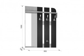 АВРОРА Вешалка в Пойковском - poikovskii.ok-mebel.com | фото 2