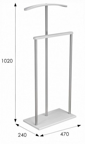 Вешалка для костюма Дэви 1 в Пойковском - poikovskii.ok-mebel.com | фото 6