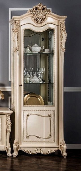 Витрина одностворчатая Джоконда (крем) в Пойковском - poikovskii.ok-mebel.com | фото 2