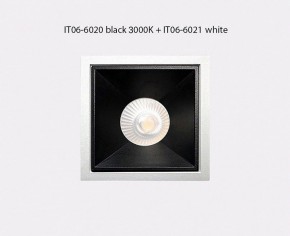 Встраиваемый светильник Italline IT06-6020 IT06-6020 black 3000K + IT06-6021 black в Пойковском - poikovskii.ok-mebel.com | фото 3