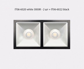 Встраиваемый светильник Italline IT06-6020 IT06-6020 white 3000K - 2 шт. + IT06-6022 white в Пойковском - poikovskii.ok-mebel.com | фото 3