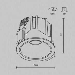 Встраиваемый светильник Maytoni Alfa LED DL043-01-10W3K-RD-B-1 в Пойковском - poikovskii.ok-mebel.com | фото 8