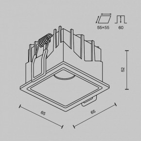 Встраиваемый светильник Maytoni Alfa LED DL043-01-10W3K-SQ-B-1 в Пойковском - poikovskii.ok-mebel.com | фото 11