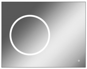 Зеркало Eclipse 90 black с подсветкой Sansa (SE1031Z) в Пойковском - poikovskii.ok-mebel.com | фото