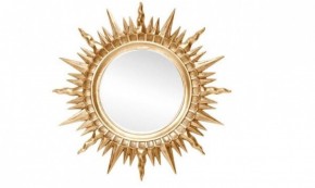Зеркало круглое золото (1810(1) в Пойковском - poikovskii.ok-mebel.com | фото